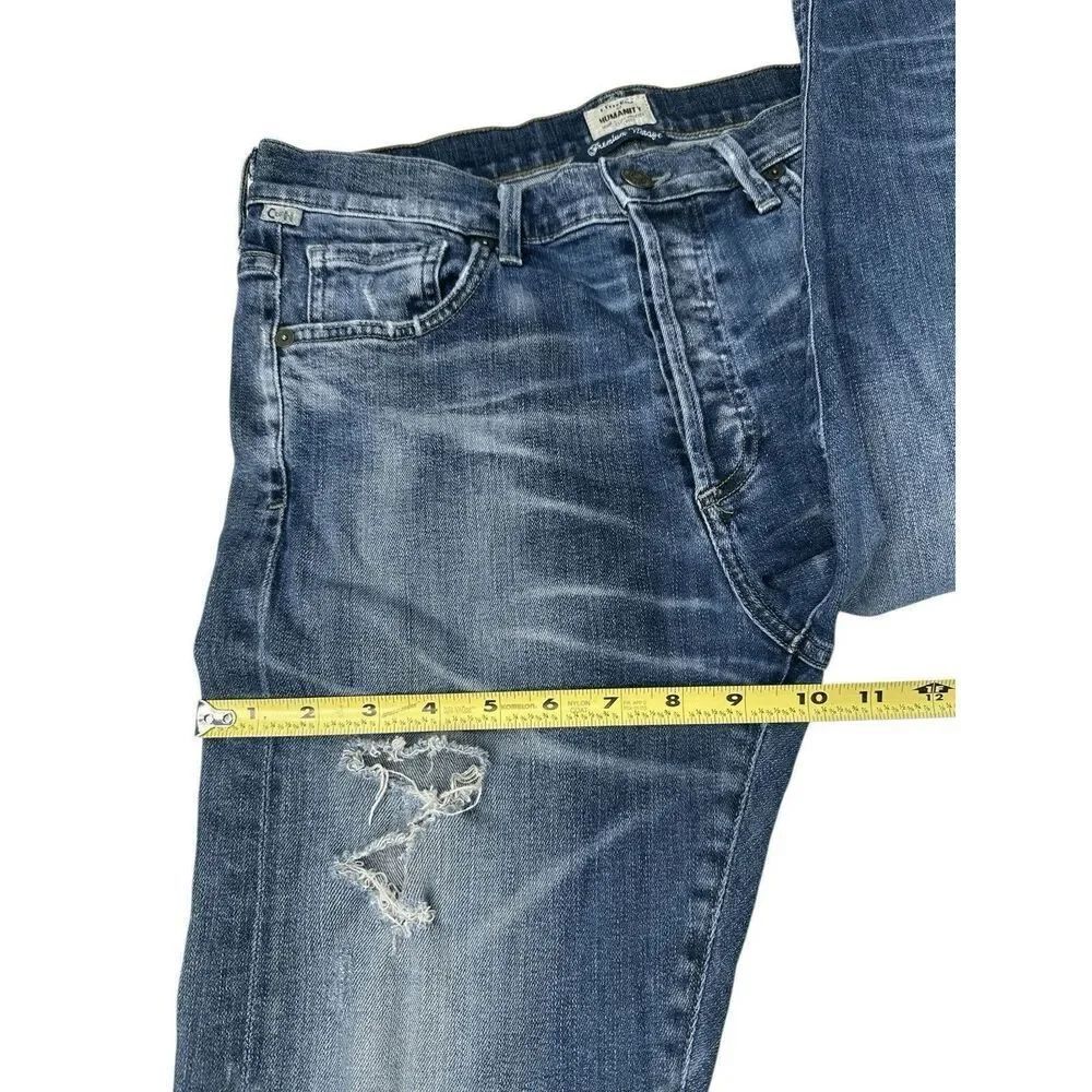 Citizens of Humanity Premium Vintage Corey Slouchy Slim Distressed Jean Size 26 - Picture 10 of 15